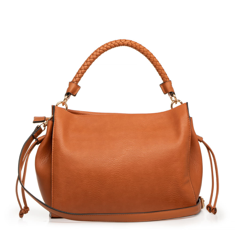 Bolsa Caramelo Alça Texturizada
