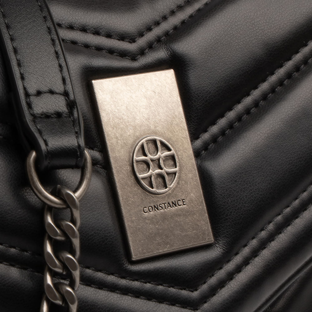 Bolsa Preta Tiracolo Matelassê
