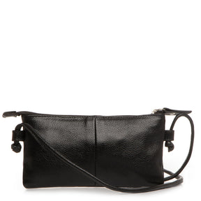 Bolsa Tiracolo Mini Couro Preta