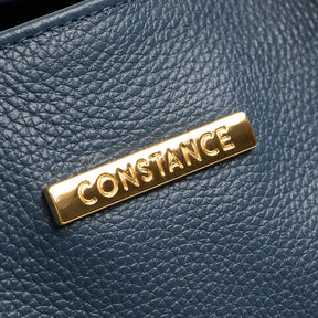 Bolsa Transversal Azul Marinho Couro