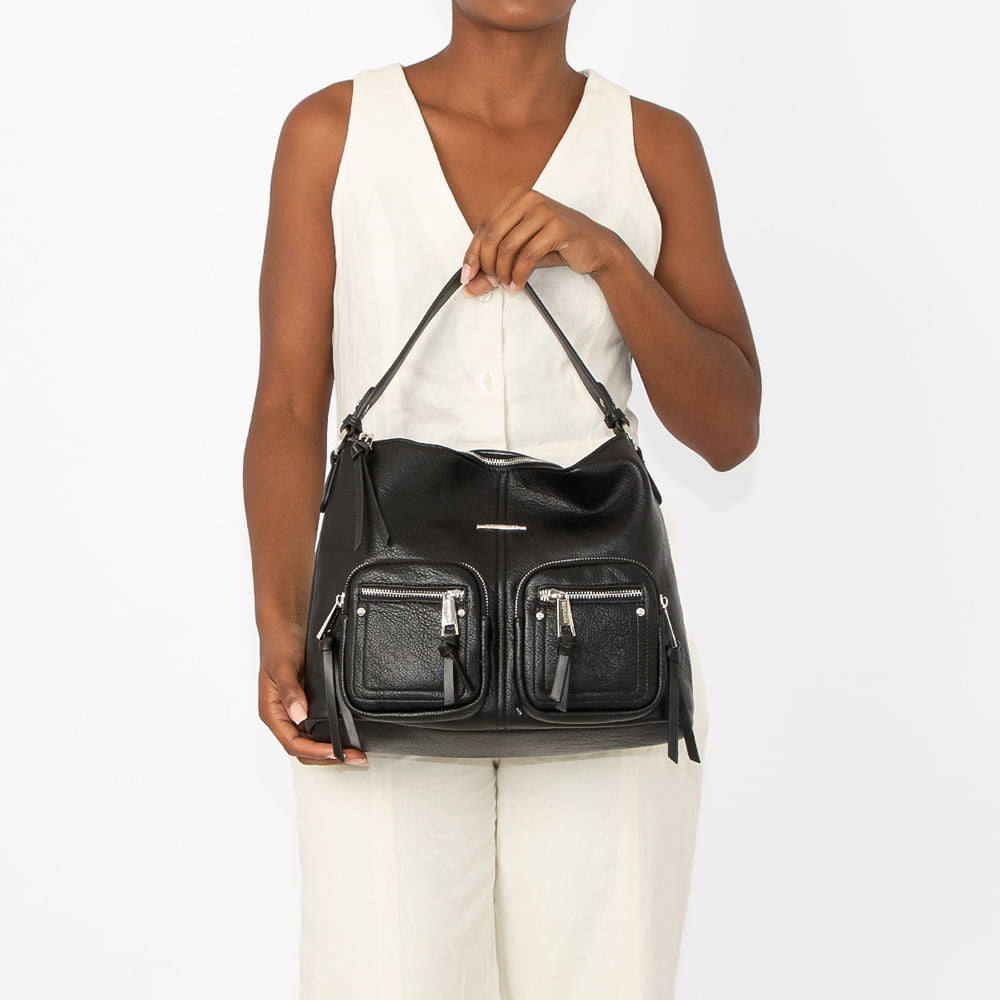 Bolsa Hobo Preta Bolsos