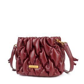 Bolsa Bucket  Matelassê Bordô