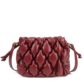 Bolsa Bucket  Matelassê Bordô